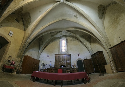 Intérieur de la salle capitulaire (aujourd'hui sacrisite).